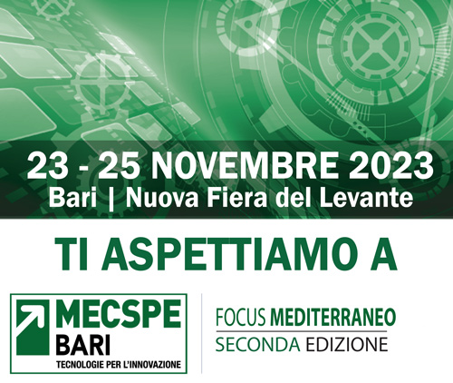 Ti aspettiamo a Mecspe Bari 2023, 23-25 Novembre
